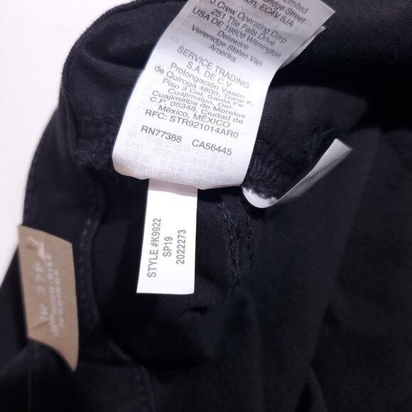 Madewell Petite 10" High-Rise Roadtripper Black Jeggings 37P - Picture 13 of 14